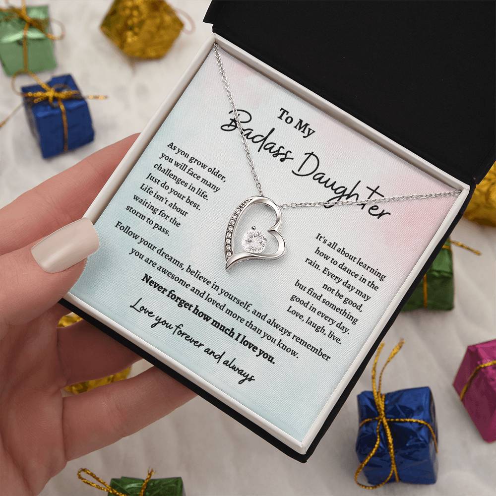 To My Badass Daughter | Forever Love | Necklace