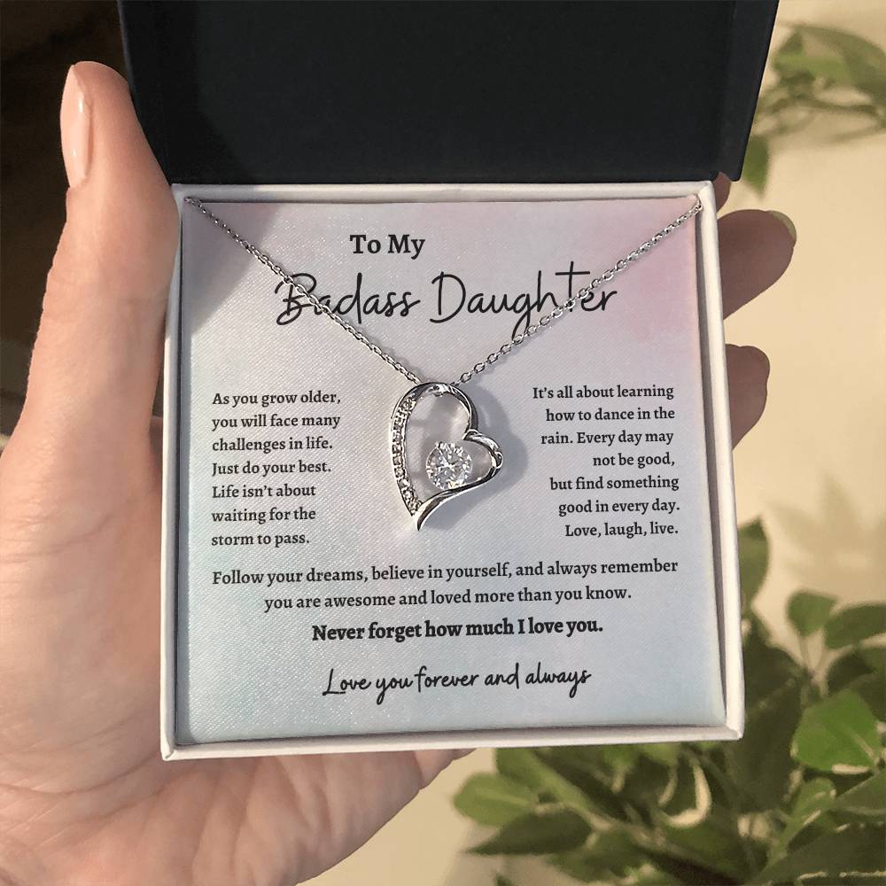 To My Badass Daughter | Forever Love | Necklace