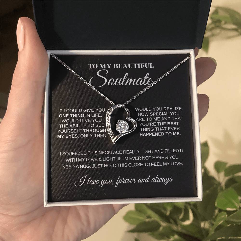 To My Beautiful Soulmate | Love Knot Necklace | Meaningful Jewelry for Her
