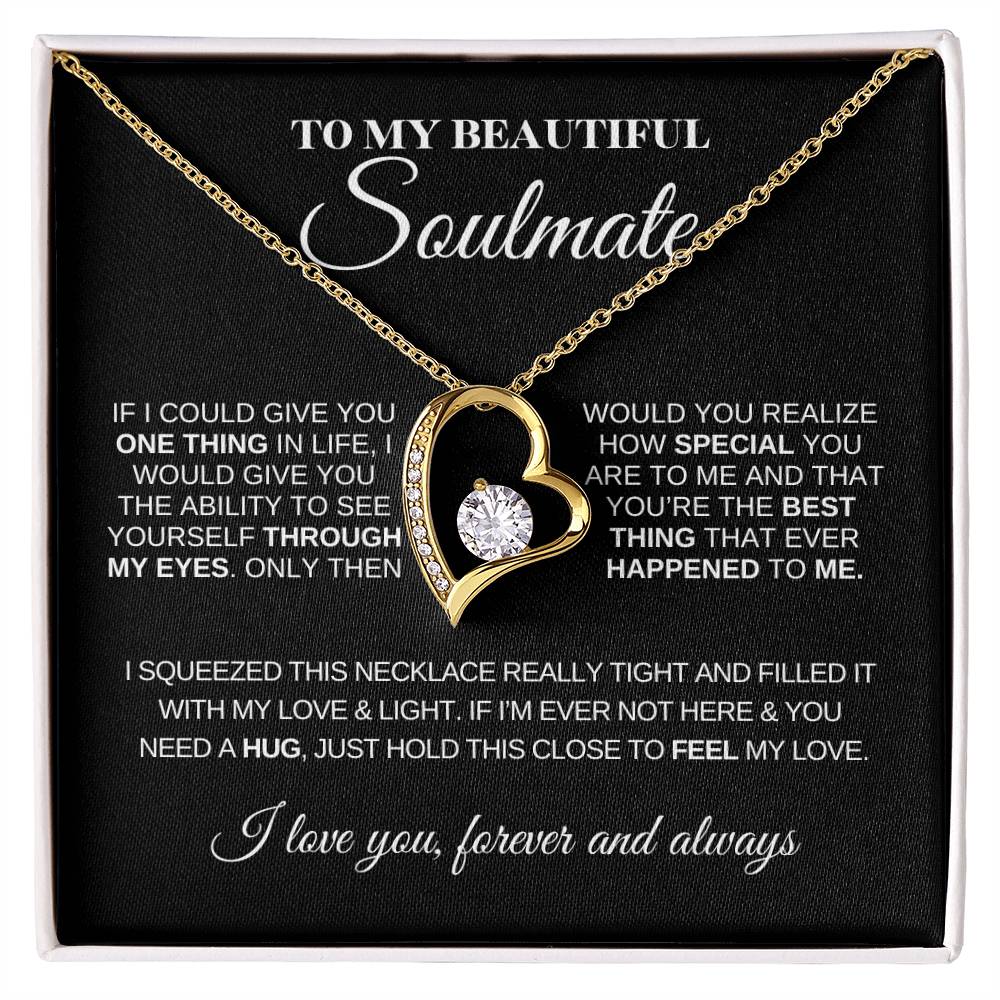 To My Beautiful Soulmate | Love Knot Necklace | Meaningful Jewelry for Her