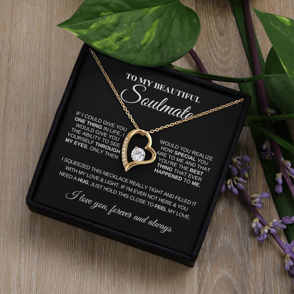 To My Beautiful Soulmate | Love Knot Necklace | Meaningful Jewelry for Her