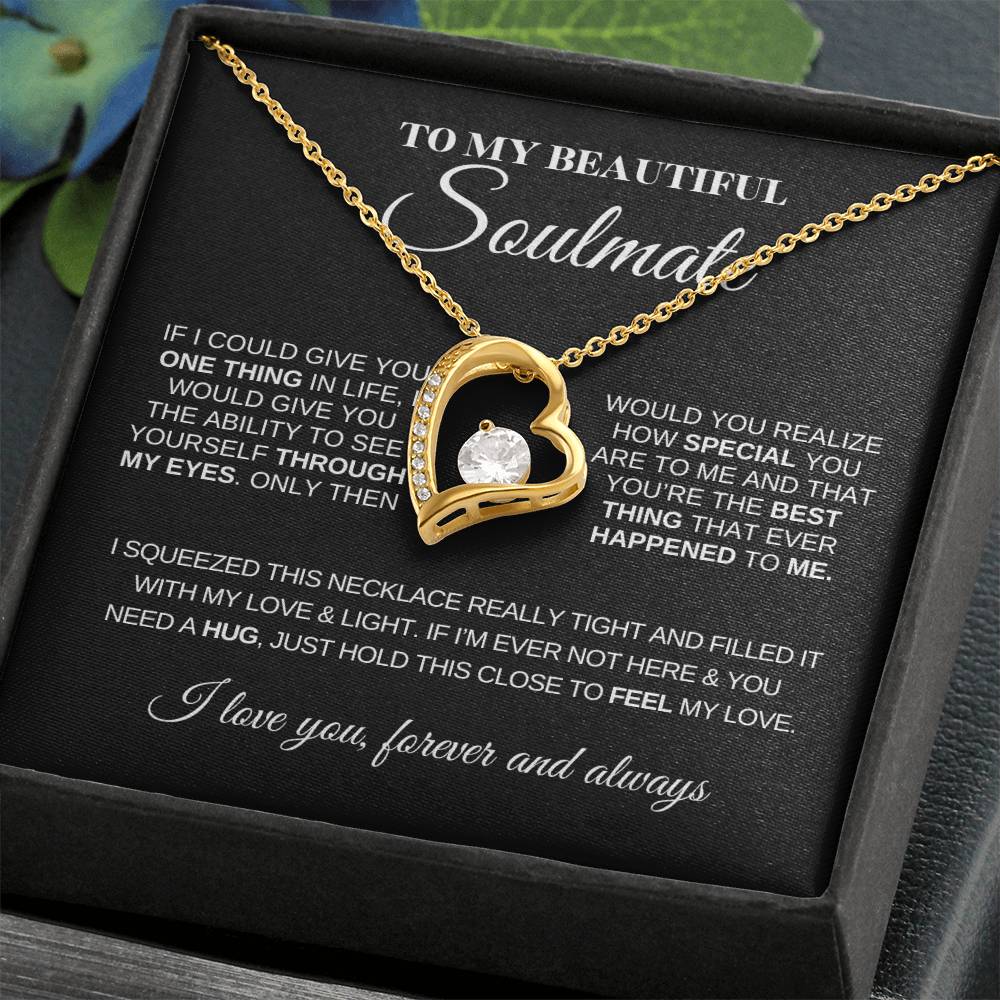 To My Beautiful Soulmate | Love Knot Necklace | Meaningful Jewelry for Her