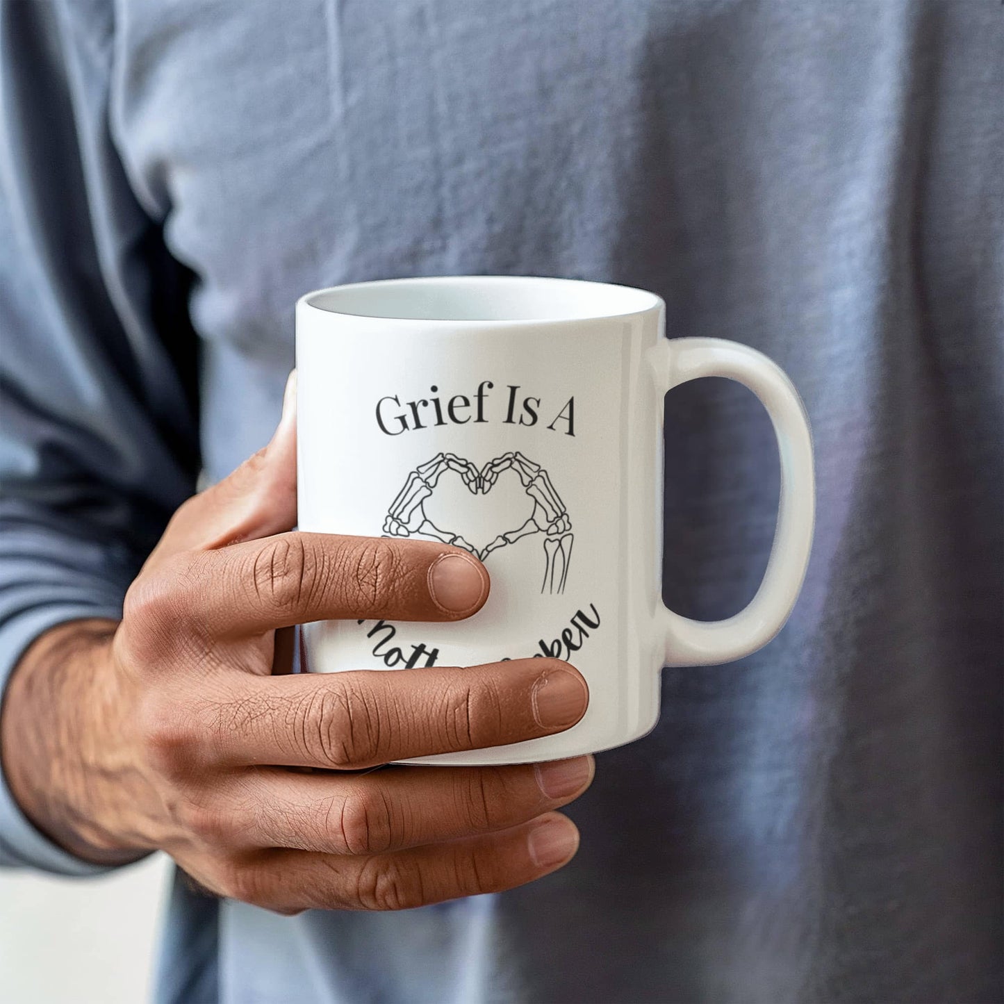 Grief Is A Motherf*cker Coffee Mug | Healing After Loss | 11 oz Ceramic Mug | Honest Grief Support Gift