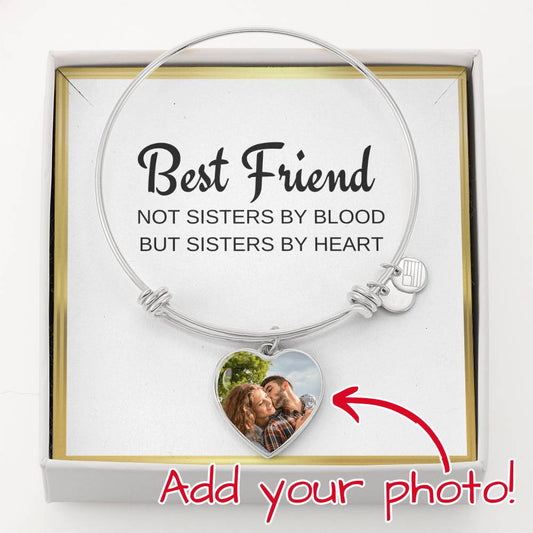 Best Friend Heart Bangle | Bracelet | Message Card